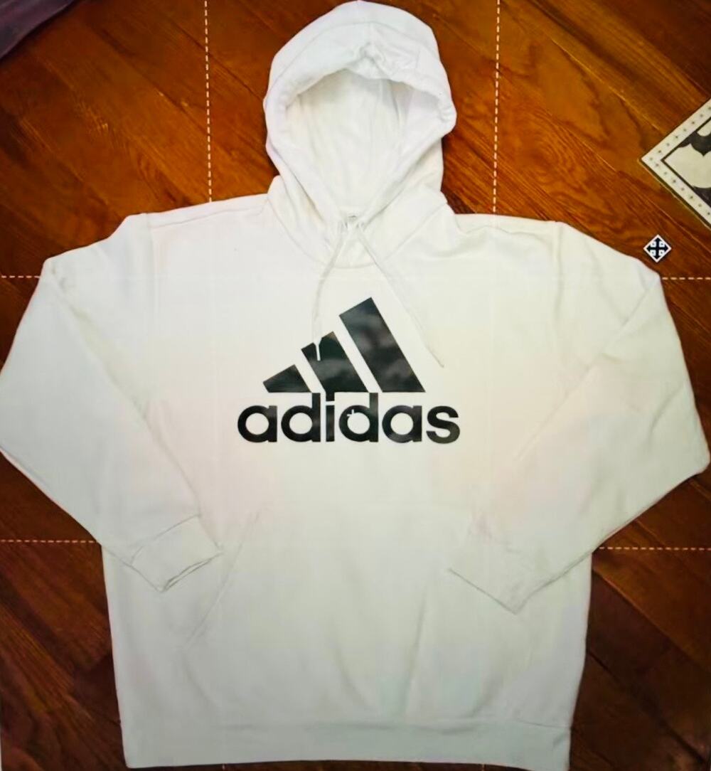 adidas Essentials Camo Print Logo Hoodie Men's Size Large